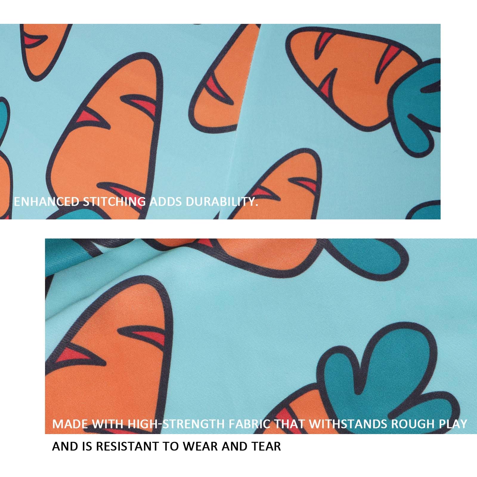 Harrison Howard Howdy Bally Horse Playball Mega Ball Cover For Equine Use - Exclusive Fun Patterns - Protective Carrot Print 25'